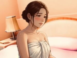 【官能小説】無防備な隣のぽっちゃり奥さん  第三話  「お豆はダメぇ……っ」恥じらう奥さんにダイチュキホールド中出し(青いらいおん) [d_797211]