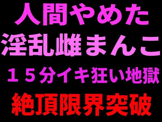 人間やめた淫乱雌まんこ 15分イキ狂い地獄 絶頂限界突破(絶頂ひとりオナ子) [d_799108]