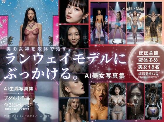 ランウェイモデルにぶっかける。(くらたAIオフィス) [d_783234]