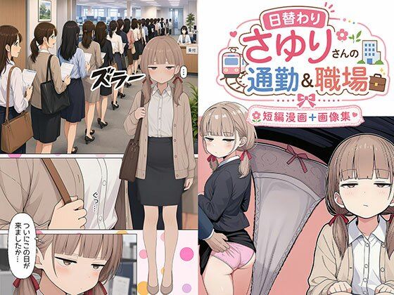 日替わりさゆりさんの通勤＆職場  短編漫画＋画像集(日替わりさん) [d_785760]