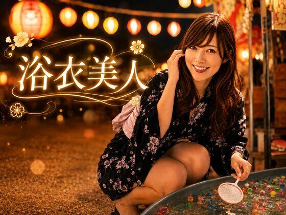 【実写系AI写真集】黒髪美女達といくそれぞれの温泉夏祭り浴衣デート(mai_gcupri) [d_791268]
