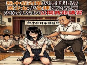 熱中症対策の実践指導。美少女が全裸にされ涙。逆らえない公開救命講習(CMNFリアリズム) [d_793753]