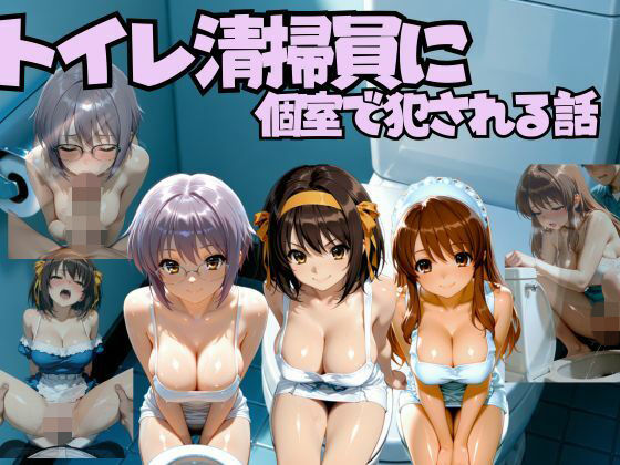 トイレ清掃員に個室で犯●れる話  涼◯ハルヒの憂鬱編(なちょす) [d_794416]