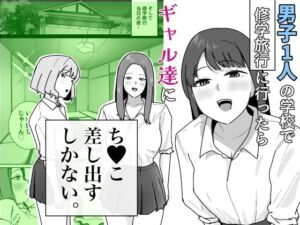 男子1人の元女子校で修学旅行に行ったらギャル達にち○こ差し出すしかない(でぃお) [d_794424]