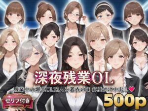 ？セリフ付き？深夜残業OL  〜残業中の爆乳OL12人を着衣のまま種付け中出し〜(シシャパンマ) [d_799761]