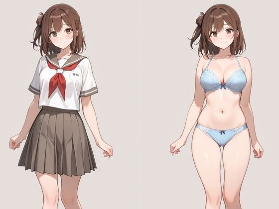 セーラー服のあの子は、下着姿が一番かわいい。(妄想の彼方) [d_800695]