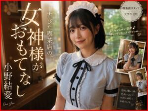 【AI生成】IMAGE VIDEO ＆ AI写真集 Vol.5 小野結愛 コスプレ喫茶Ohanaアルバイト/大学生（20） 「古びた喫茶店の、女神がおもてなし」(Lumina-Reijin) [d_800766]