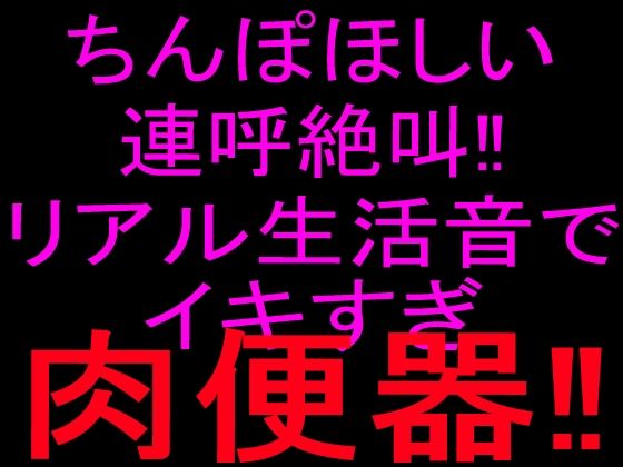 ちんぽほしい連呼絶叫！！リアル生活音でイキすぎ肉便器！！(絶頂ひとりオナ子) [d_801851]