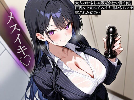 大人のおもちゃ販売会社で働く俺。巨乳女上司にメスイキ用おもちゃを試された結果‥(またたび) [d_802757]