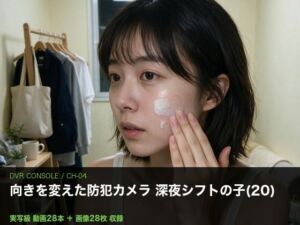 〔実写級〕深夜コンビニの防犯カメラを向けた先 バイトの子（20）/記録28本(あまあま淫楽郷) [d_804300]