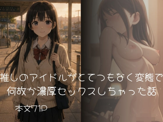 推しのアイドルがとてつもなく変態で何故か濃厚セックスしちゃった話(すけべけべ) [d_804778]