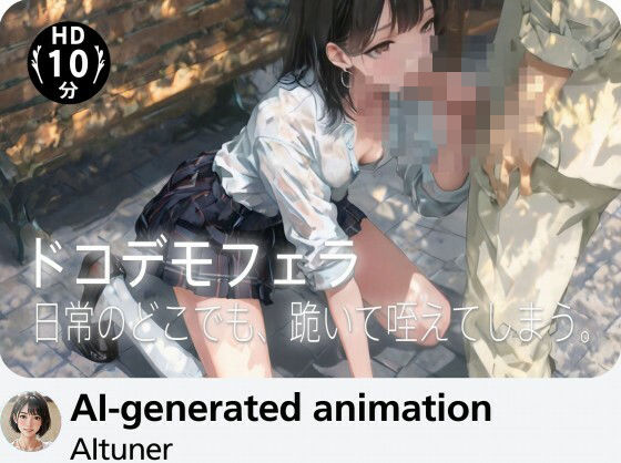 【10分HD】ドコデモフェラ―― 日常のどこでも、跪いて咥えてしまう。(AItuner) [d_804869]