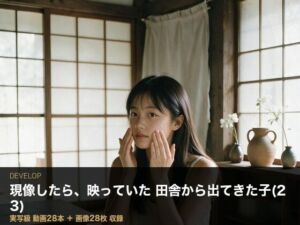 ＜実写級＞現像したら映っていた・田舎から出てきた子（23）の一人暮らし 28本(ビンビン魔法陣) [d_805082]