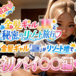 金髪ギャル「JK」がリゾート地で初パイ○○編☆(1億年LOVE) [d_805227]