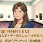 【ひき逃げ弱み握られ脅迫】看板女子アナ・麻実の完全肉便器化計画  第一話  底辺デブ男のチンカス精液強●ゴックン(青いらいおん) [d_805865]