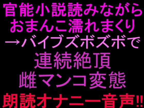 官能小説読みながらおまんこ濡れまくりバイブズボズボで連続絶頂、雌マンコ変態朗読オナニー音声！！(絶頂ひとりオナ子) [d_807050]