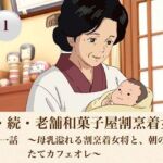 続・続・老舗和菓子屋割烹着女将   第一話  〜母乳溢れる割烹着女将と、朝の搾りたてカフェオレ〜(青いらいおん) [d_807949]