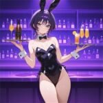 紫ショートちゃんの秘密のコスプレ撮影会 〜バニー・レースクイーン・巫女・ナース〜【R18 AI CG集】(NT) [d_808011]
