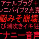 アナルプラグ＋クンニバイブ2点責めで脳みそ崩壊！！叫び潮吹きイキ狂いオナニー音声！！(絶頂ひとりオナ子) [d_810326]
