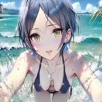 速〇奏とプライベートビーチでえっち(あると亭) [d_810431]
